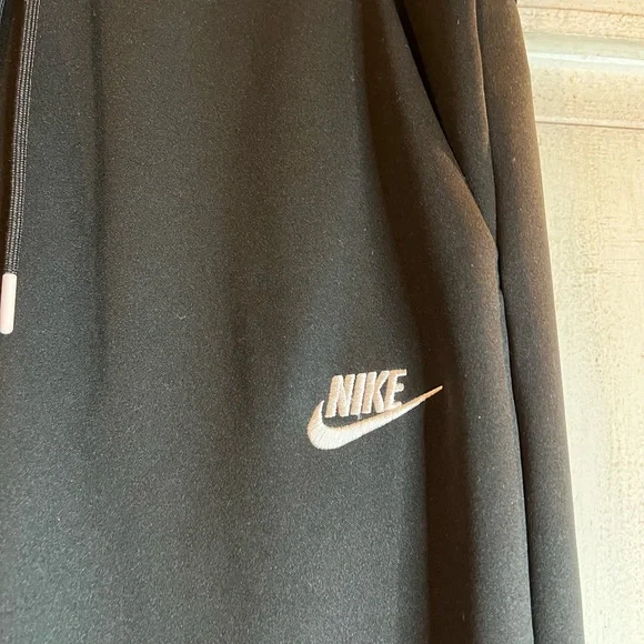 Nike Men’s Black Sweatpants/Joggers with White Logo - Picture 2 of 6